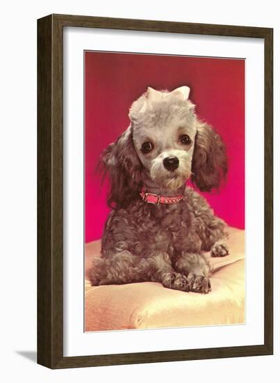 Poodle Pup-null-Framed Art Print