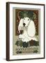 Poodle - Retro Winery Ad-Lantern Press-Framed Art Print