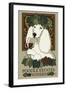 Poodle - Retro Winery Ad-Lantern Press-Framed Art Print