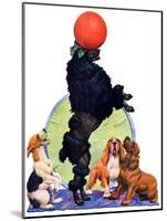 "Poodle Tricks,"June 19, 1926-Robert L. Dickey-Mounted Premium Giclee Print