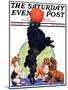 "Poodle Tricks," Saturday Evening Post Cover, June 19, 1926-Robert L. Dickey-Mounted Giclee Print