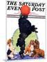 "Poodle Tricks," Saturday Evening Post Cover, June 19, 1926-Robert L. Dickey-Mounted Giclee Print