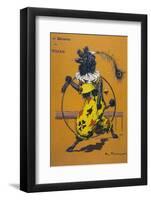 Poodle Wearing Clothes Performs with a Hoop-A. Vitmar-Framed Photographic Print