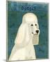 Poodle (white)-John Golden-Mounted Giclee Print