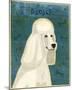 Poodle (white)-John W^ Golden-Mounted Art Print