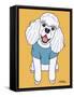 Poodle White-Tomoyo Pitcher-Framed Stretched Canvas