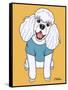 Poodle White-Tomoyo Pitcher-Framed Stretched Canvas