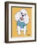 Poodle White-Tomoyo Pitcher-Framed Giclee Print