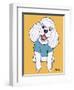 Poodle White-Tomoyo Pitcher-Framed Giclee Print