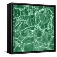 Pool 4 - Green-CJ Elliott-Framed Stretched Canvas
