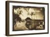 Pool and Palms, Australia-Theo Westenberger-Framed Photographic Print