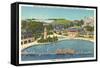 Pool and Park, Hershey, Pennsylvania-null-Framed Stretched Canvas