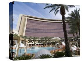 Pool Area and Hotel View, Red Rock Casino, Las Vegas, Nevada, USA-Ethel Davies-Stretched Canvas