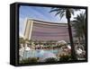 Pool Area and Hotel View, Red Rock Casino, Las Vegas, Nevada, USA-Ethel Davies-Framed Stretched Canvas