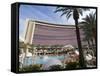 Pool Area and Hotel View, Red Rock Casino, Las Vegas, Nevada, USA-Ethel Davies-Framed Stretched Canvas