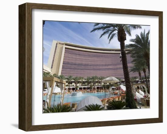 Pool Area and Hotel View, Red Rock Casino, Las Vegas, Nevada, USA-Ethel Davies-Framed Photographic Print