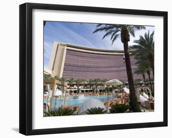 Pool Area and Hotel View, Red Rock Casino, Las Vegas, Nevada, USA-Ethel Davies-Framed Photographic Print