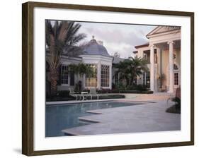 Pool at a Mansion-null-Framed Photographic Print