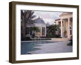 Pool at a Mansion-null-Framed Photographic Print
