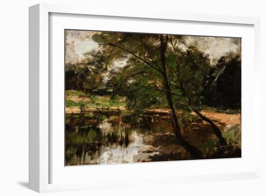 Pool at Polling, Bavaria, C.1880-Frank Duveneck-Framed Giclee Print