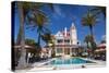 Pool at Southernmost House Inn in Key West Florida, USA-Chuck Haney-Stretched Canvas