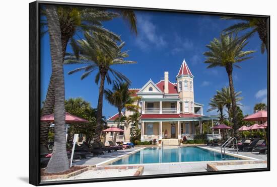 Pool at Southernmost House Inn in Key West Florida, USA-Chuck Haney-Framed Photographic Print