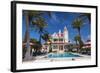 Pool at Southernmost House Inn in Key West Florida, USA-Chuck Haney-Framed Photographic Print