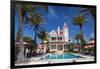 Pool at Southernmost House Inn in Key West Florida, USA-Chuck Haney-Framed Photographic Print