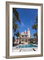 Pool at Southernmost House Inn in Key West Florida, USA-Chuck Haney-Framed Photographic Print