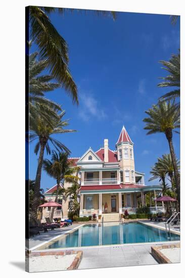 Pool at Southernmost House Inn in Key West Florida, USA-Chuck Haney-Stretched Canvas