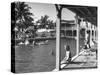 Pool at the British Colonial Hotel-null-Stretched Canvas