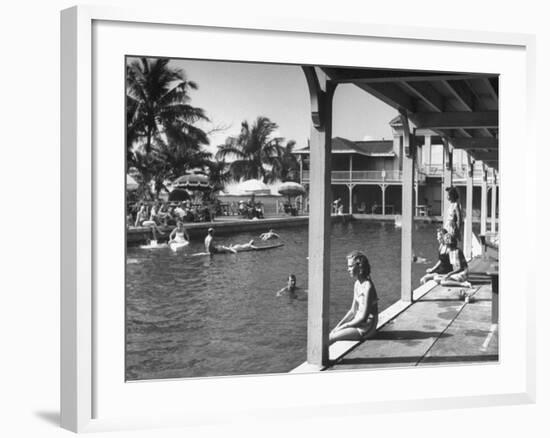 Pool at the British Colonial Hotel-null-Framed Photographic Print