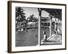 Pool at the British Colonial Hotel-null-Framed Photographic Print