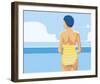 Pool By The Sea-Sam Kemp-Framed Giclee Print