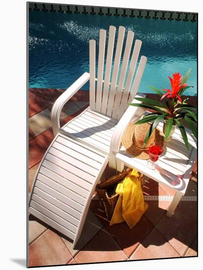 Pool, Chair, Drink, Towel, Hat-Bill Bachmann-Mounted Photographic Print