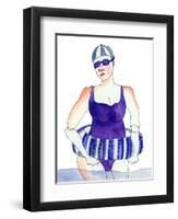 Pool Dweller-Stacy Milrany-Framed Art Print