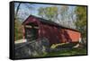 Pool Forge Covered Bridge, built in 1859, Lancaster County, Pennsylvania, United States of America,-Richard Maschmeyer-Framed Stretched Canvas