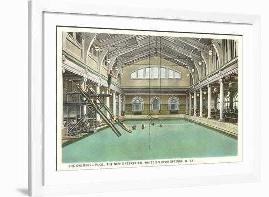 Pool, Greenbrier Hotel, White Sulphur Springs, West Virginia-null-Framed Art Print