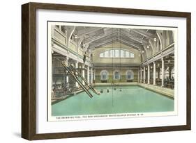 Pool, Greenbrier Hotel, White Sulphur Springs, West Virginia-null-Framed Art Print