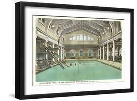 Pool, Greenbrier Hotel, White Sulphur Springs, West Virginia-null-Framed Art Print