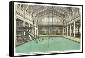 Pool, Greenbrier Hotel, White Sulphur Springs, West Virginia-null-Framed Stretched Canvas