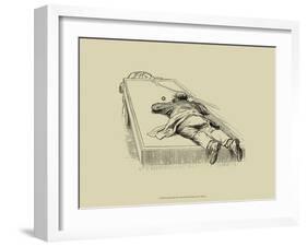 Pool Hall Antics IX-null-Framed Art Print