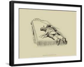 Pool Hall Antics IX-null-Framed Art Print