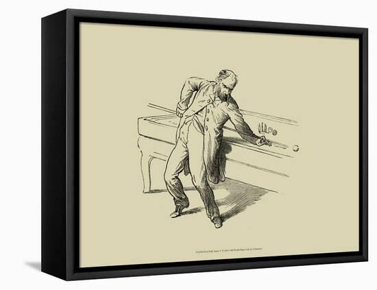 Pool Hall Antics V-null-Framed Stretched Canvas