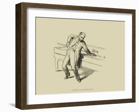 Pool Hall Antics V-null-Framed Art Print