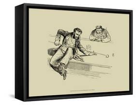 Pool Hall Antics VII-null-Framed Stretched Canvas