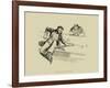 Pool Hall Antics VII-null-Framed Art Print