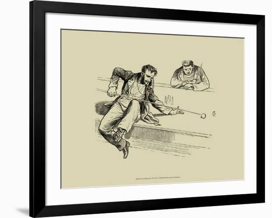 Pool Hall Antics VII-null-Framed Art Print