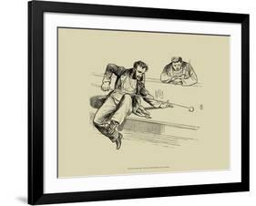 Pool Hall Antics VII-null-Framed Art Print