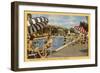 Pool, Hotel Last Frontier, Las Vegas, Nevada-null-Framed Art Print